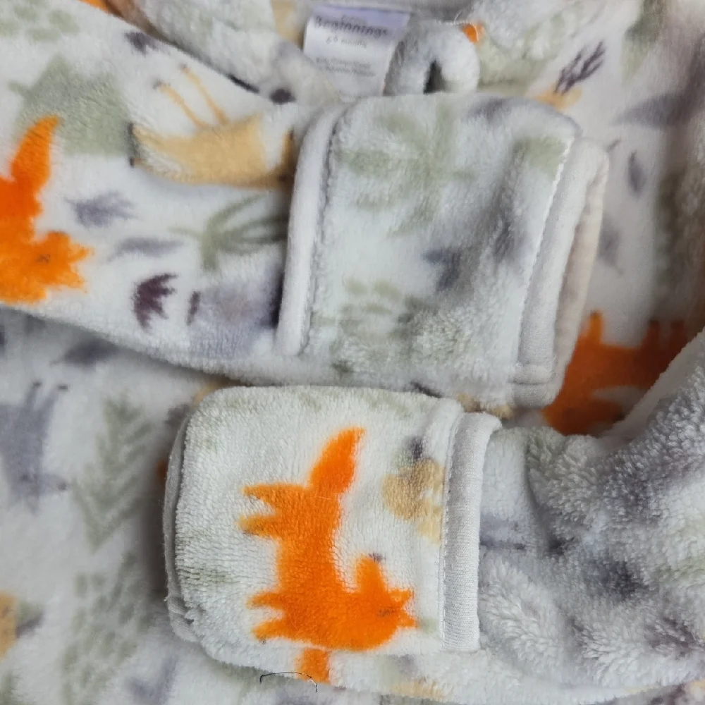 Little Beginnings 6-9mo Soft, Cozy Forest Fox Fleece Hooded Baby Bunting, Pram